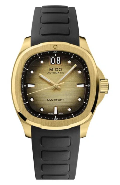 Mido Multifort Tv Big Date Automatic Bracelet Watch, 39.2mm X 40mm In Orange