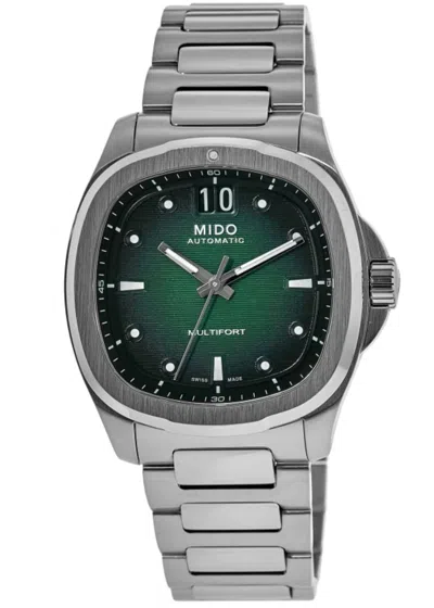 Mido Multifort Tv Big Date Green Dial Steel Men's Watch M049.526.11.091.00