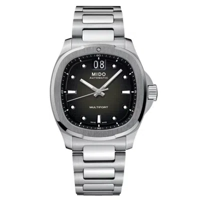 Pre-owned Mido Multifort Tv Big Date Grey Dial Stainless Auto 40mm M049.526.11.081.00