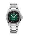 Mido Multifort Tv Big Date Watch, 41mm In Green/silver