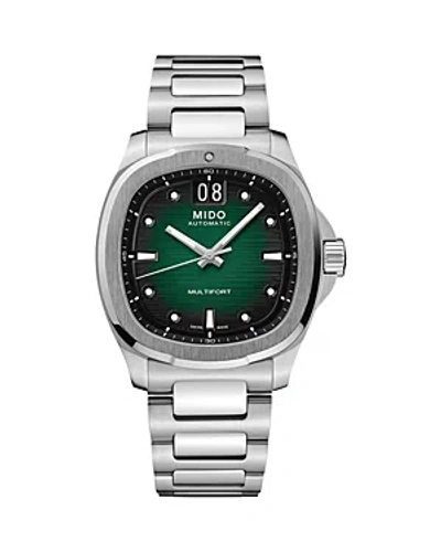 Mido Multifort Tv Big Date Watch, 41mm In Green