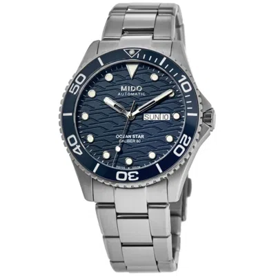 Mido Ocean Star 200 C Automatic Blue Dial Steel Men's Watch M042.430.11.041.00 In Metallic