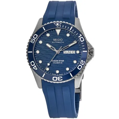 Mido Ocean Star 200 C Blue Dial Rubber Strap Men's Watch M042.430.17.041.00