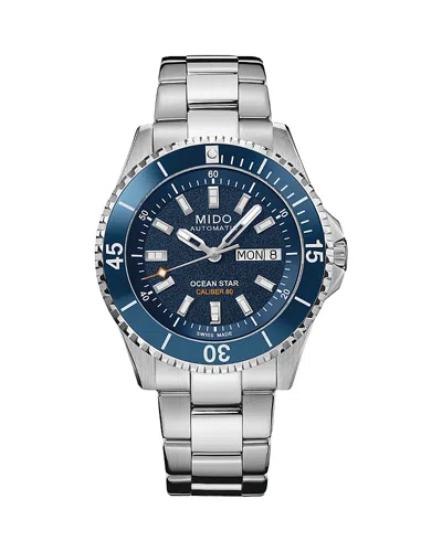 Mido Ocean Star 200 Watch, 41mm In Metallic