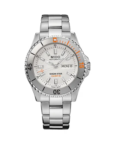 Mido Ocean Star 200 Watch, 41mm In Silver