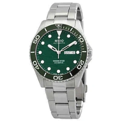 Pre-owned Mido Ocean Star 200c Automatic Green Dial Men's Watch M0424301109100