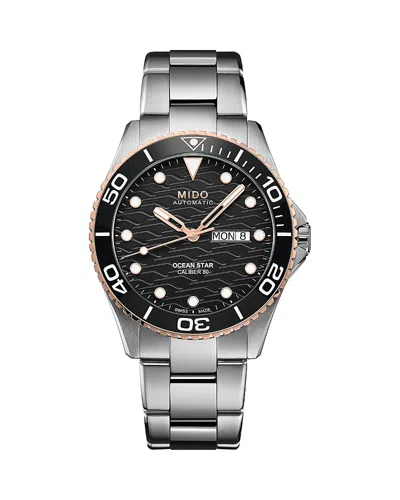 Mido Ocean Star 200c Watch, 43mm In Black