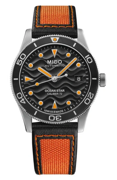 Mido Ocean Star 39 Automatic Webbing Strap Watch, 39mm In White