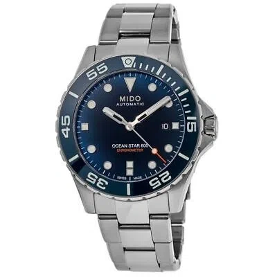 Pre-owned Mido Ocean Star 600 Chronometer Swiss Made Blue M026.608.11.041.01 Mens Watch