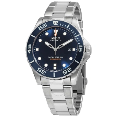 Mido Ocean Star Automatic Chronometer Blue Dial Men's Watch M0266081104101 In Blue / Grey
