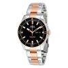 Mido Men's Swiss Automatic Ocean Star Captain V Two-tone Stainless Steel Bracelet Watch 42.5mm In Two Tone  / Black / Gold / Gold Tone / Rose / Rose Gold / Rose Gold Tone