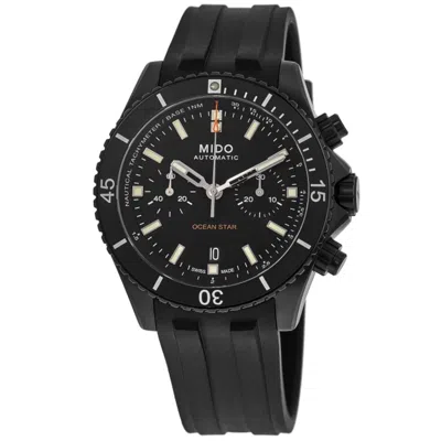 Mido Ocean Star Chronograph Black Dial Rubber Strap Men's Watch M026.627.37.051.00