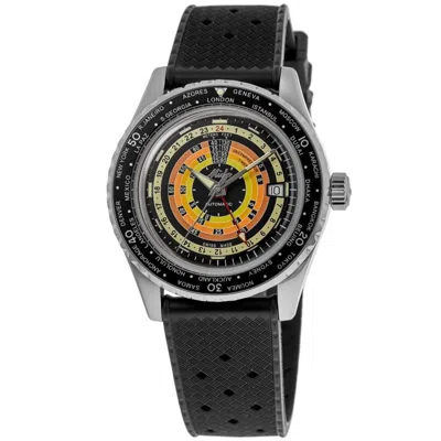 Mido Ocean Star Decompression Worldtimer Black Dial Rubber Strap Men's Watch M026.829.17.051.00