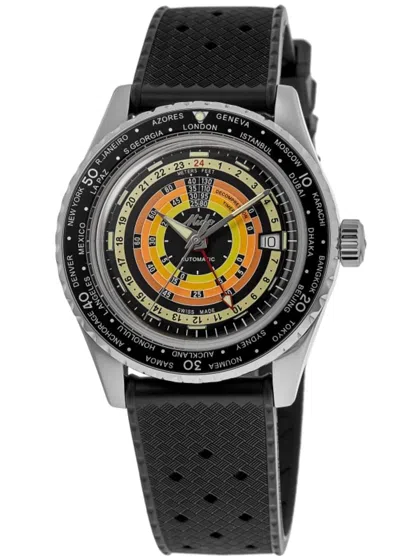 Mido Ocean Star Decompression Worldtimer Black Dial Rubber Strap Men's Watch M026.829.17.051.00