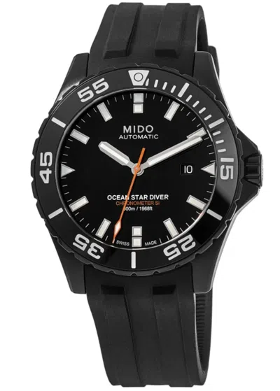 Mido Ocean Star Diver 600 Black Dial Rubber Strap Men's Watch M026.608.37.051.00