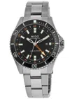 Mido Men's Swiss Automatic Ocean Star Gmt Stainless Steel Bracelet Watch 44mm In Black