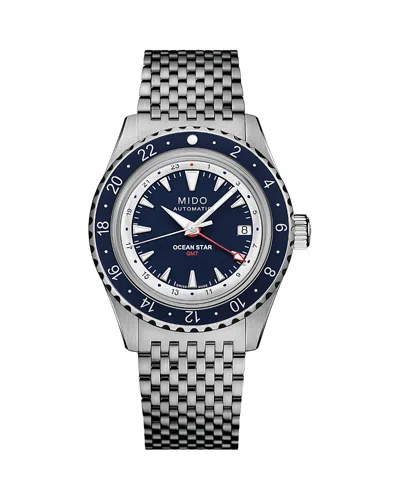 Mido Ocean Star Gmt Watch, 41mm In Blue