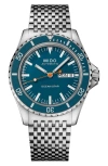 Mido Ocean Star Tribute Automatic Watch, 40.5mm In Silver/blue/silver