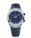 Mido Unisex Multifort 8 Blue Rubber Swiss Automatic Watch, 40mm