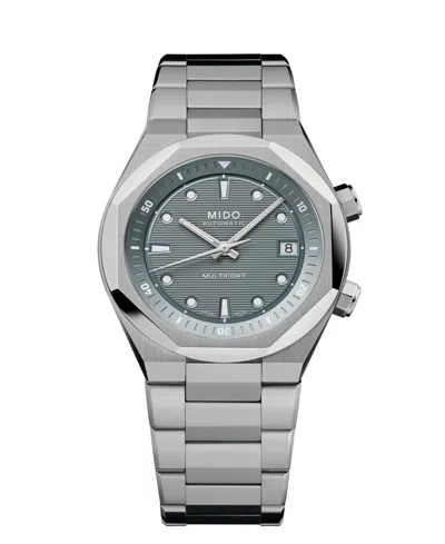 Mido Unisex Multifort 8 Ice Swiss Automatic Watch, 40mm