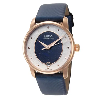 Mido Women's Baroncelli 33mm Automatic Watch M0352073749100 In Blue