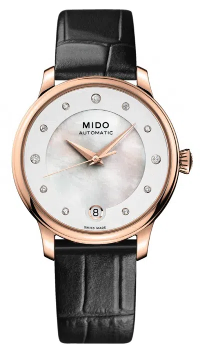 Mido Women's Baroncelli Ii 33mm Automatic Watch In Gold