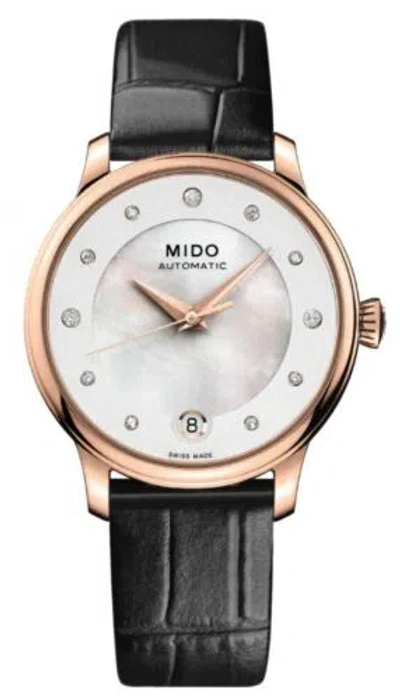 Pre-owned Mido Women's Baroncelli Ii 33mm Automatic Watch M0392073610600