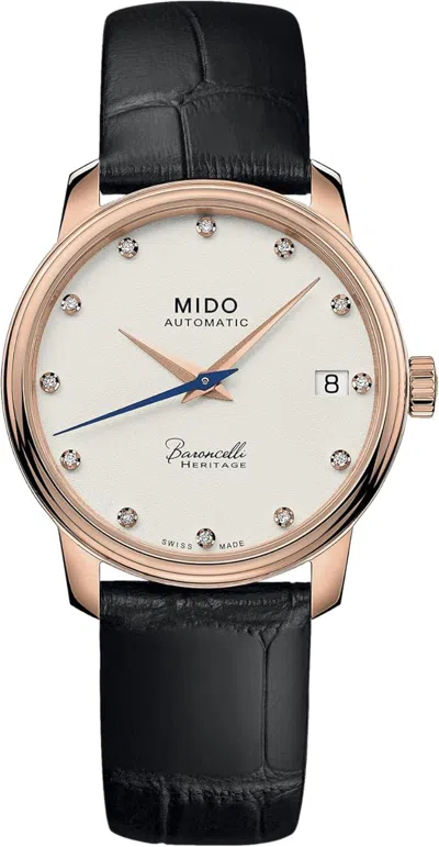 Mido Women's Heritage 33mm Automatic Watch M0272073626600 In Black