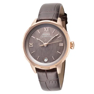 Mido Women's Rainflower 34mm Automatic Watch In Brown