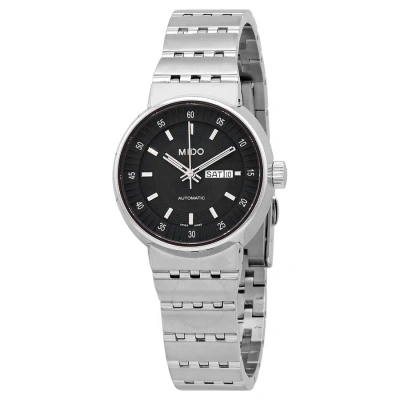 Mido X Automatic Black Dial Stainless Steel Ladies Watch M733041812 In Metallic