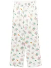 Midorikawa Elasticated Drawstring Trouser In White