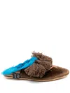 Midorikawa Pointed Toe Slipper In Brown