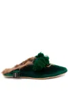 Midorikawa Pointed Toe Slipper In Green