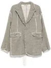 Midorikawa Raw Edge Blazer In Grey