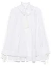 Midorikawa Raw Edge Blouse In White