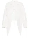 Midorikawa Raw Edge Blouser In White