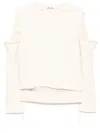 Midorikawa Raw Edge Sweatshirt In Neutrals