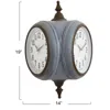 Midwest-cbk Double Side Clock In Grey