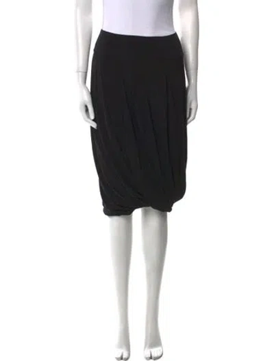 Pre-owned Mieko Mintz Vintage Knee-length Skirt In Black