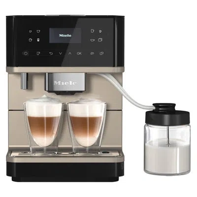 Miele Cm 6360 Milk Perfection Automatic Wifi Espresso Machine Combo - Grinder, Milk Frother, Cup Warmer, G In Obsidian Black Clean Steel Metallic