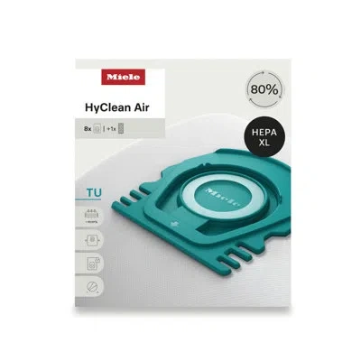 Miele Hyclean Air Tu Vacuum Cleaner Bags For  Guard L1 Vacuum Cleaners, Allergy Xl Pack Of 8 Vacuum B
