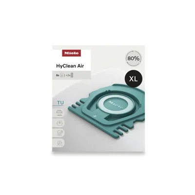 Miele Hyclean Air Tu Vacuum Cleaner Bags For  Guard L1 Vacuum Cleaners, Xl Pack Of 8 Vacuum Bags And