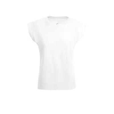 Mier Women's White Crew-neck New York T Shirt