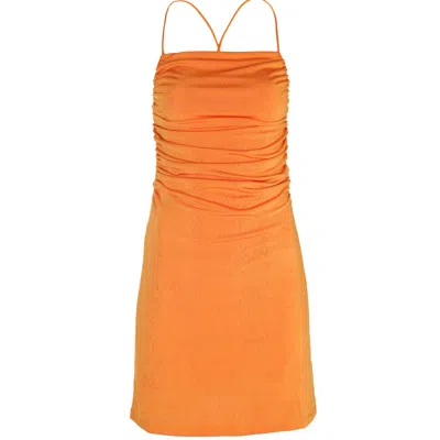 Mier Women's Yellow / Orange Malta Dress In Yellow/orange