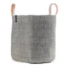 Mifuko Grey / Brown Kiondo Market Basket - Light Grey L In Multi