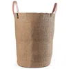 Mifuko Kiondo Floor Basket - Brown With Handles Xl In Brown