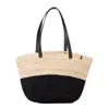 Mifuko Women's Neutrals / Black Majani Shopper Basket - Duo Black M In Black