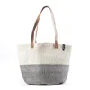 Mifuko Women's Neutrals / Brown Kiondo Shopper Basket - Natural & Light Grey Duo M In Brown