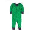 Mightly 100% Organic Cotton Print Snug Fit Baby Pajamas In Evergreen Trees