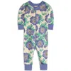 Mightly 100% Organic Cotton Print Snug Fit Baby Pajamas In Galaxy